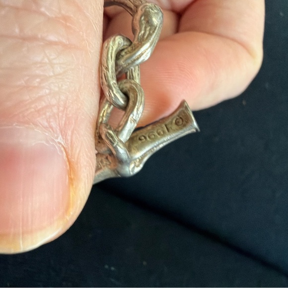 Vintage 1996 Tiffany & Co Sterling Silver Bone Link Necklace 126g Rare Statement - Picture 2 of 6